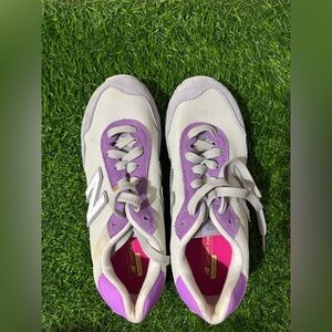 NEW BALMCE Women's Purple and Cream 515 Sneakers